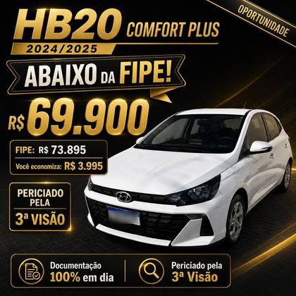 HYUNDAI HB20 1.0 12V FLEX COMFORT PLUS MANUAL